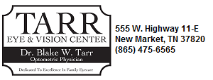 Tarr Eye and Vision Center logo with address