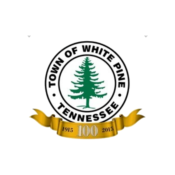 White Pine, TN, logo with link to website.