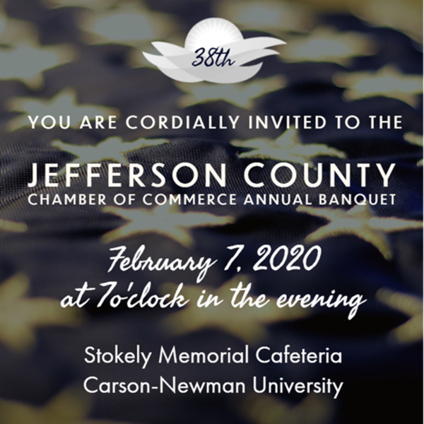 Invitation to the 38th Annual Jefferson County Chamber of Commerce Banquet