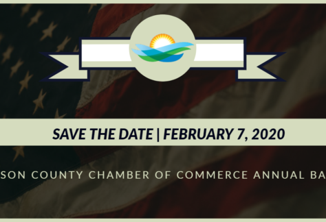Save the Date image for the Jefferson County Chamber of Commerce annual event on February 7, 2020