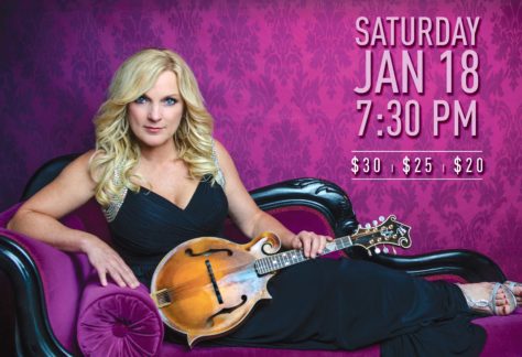 Rhonda Vincent and the Rage at Niswonger Performing Arts Center in Greenville, TN, performance poster